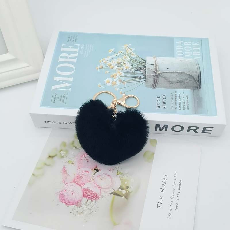 Wholesale Imitation Lazy Rabbit Fur Love Fur Ball Key Chain